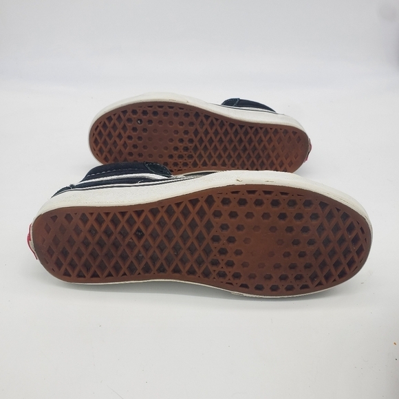 Vans Shoes Mens 5 Womens 6.5 Sk8 Hi Skateboarding Sneakers Black Suede Lace Up - Picture 4 of 14